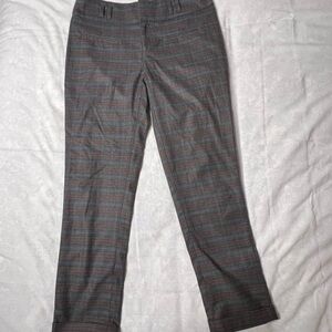 Anthropologie Women’s Cropped Plaid Dress Pants